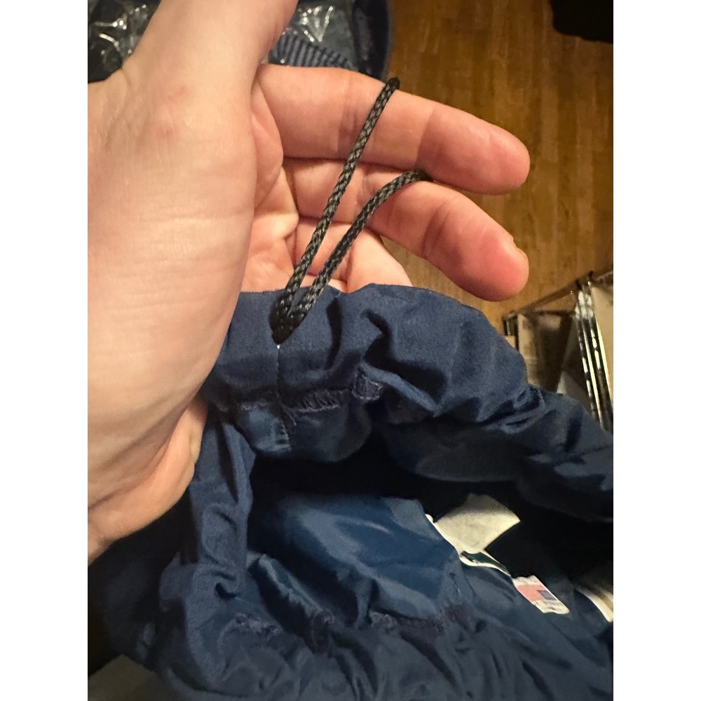 Sierra Designs Mens Large Full Zip Rain Pants Navy Blue Outdoor Hiking Shell L - Picture 10 of 10